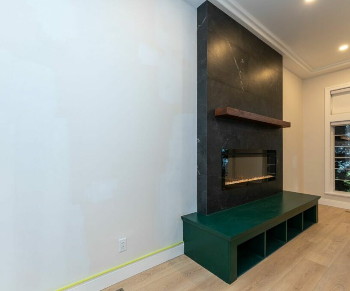 Project PageNew linear fireplace